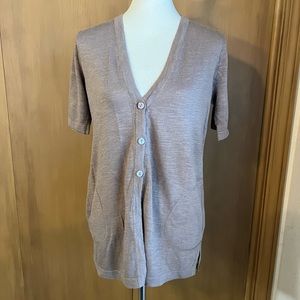 J. Jill short sleeve button front cardigan, XS